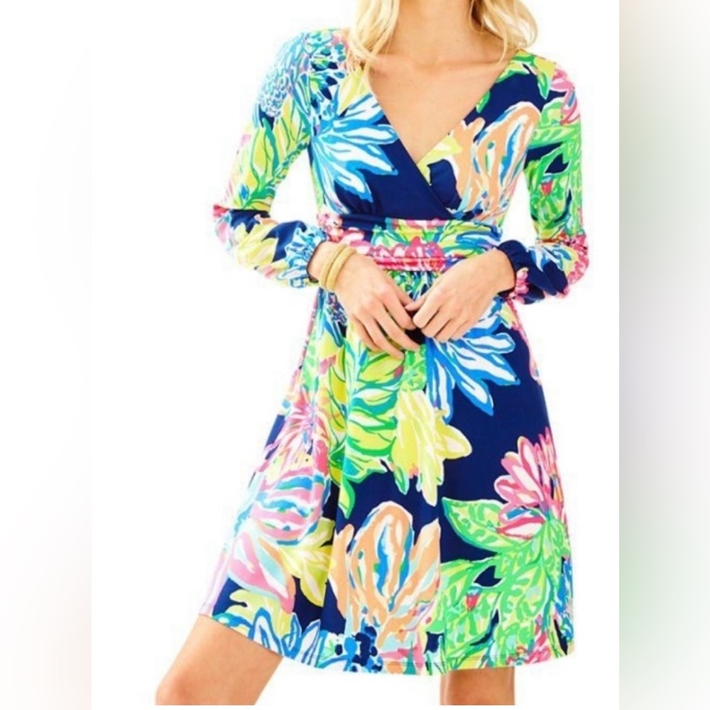 Lilly Pulitzer Palm Print Dress Size XS